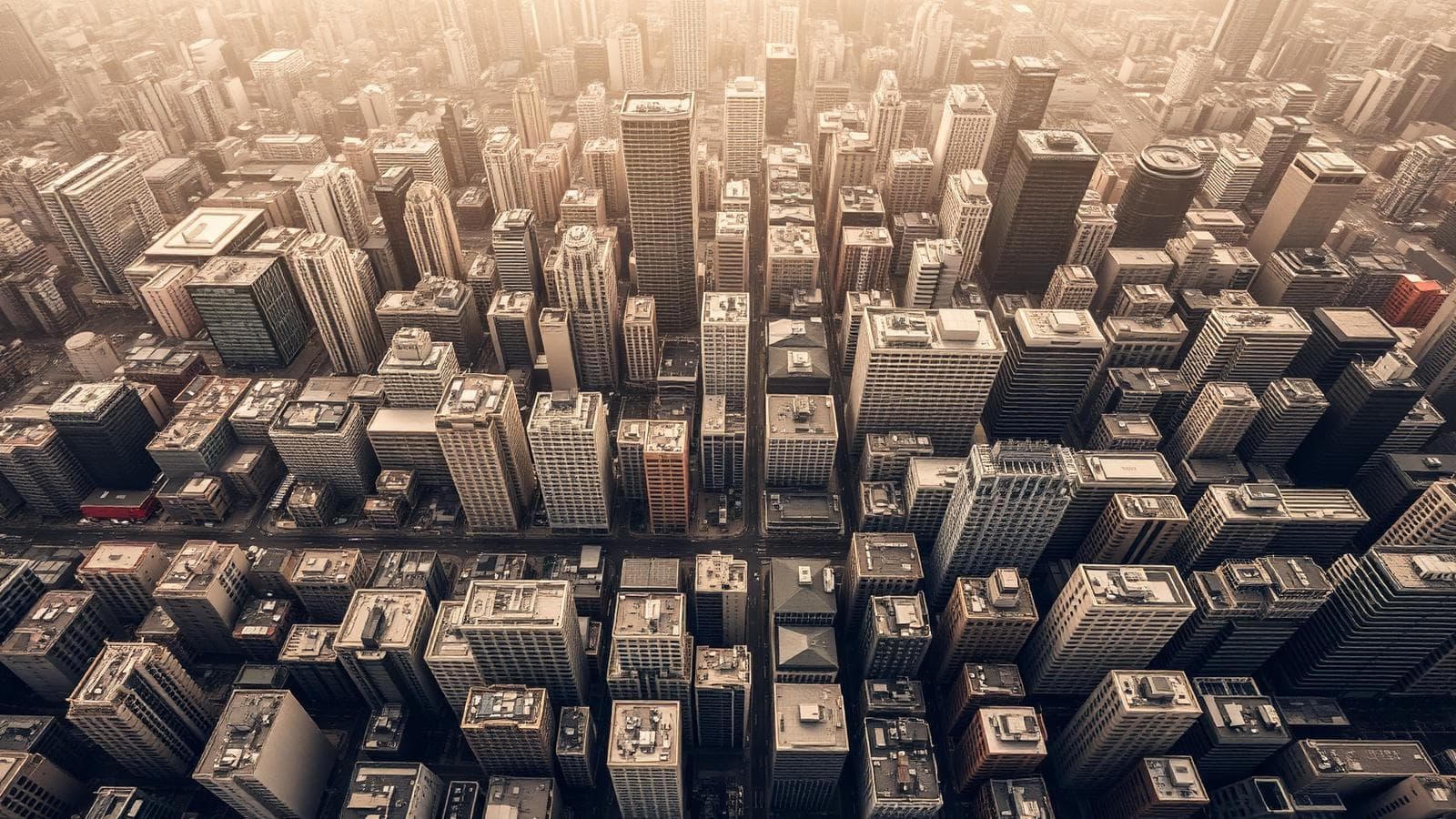 Aerial city view